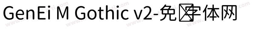 GenEi M Gothic v2字体转换